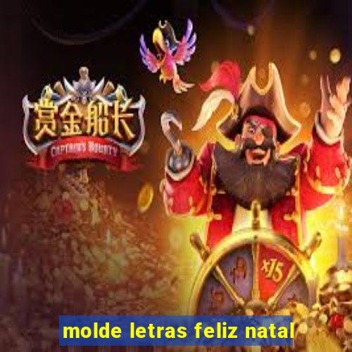 molde letras feliz natal